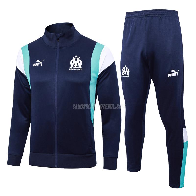 puma casaco olympique de marsella 231111a1 azul-marinho 2023-24
