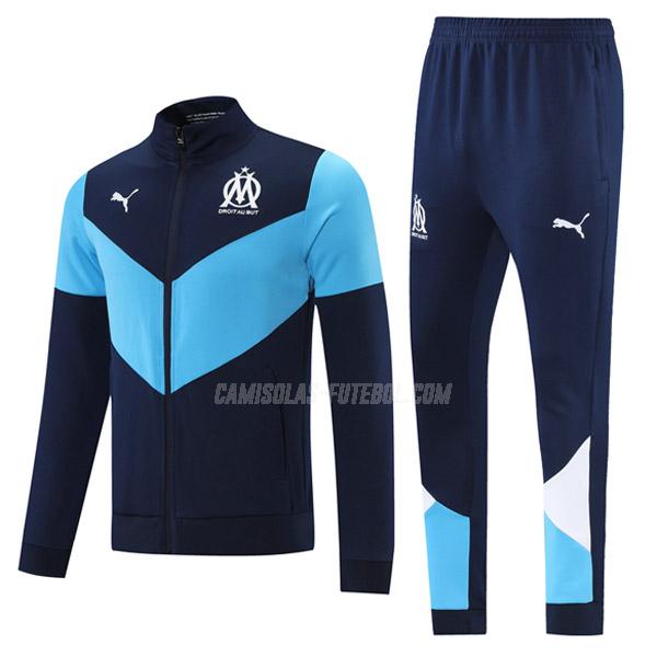 puma casaco olympique de marsella azul navy 2021-22
