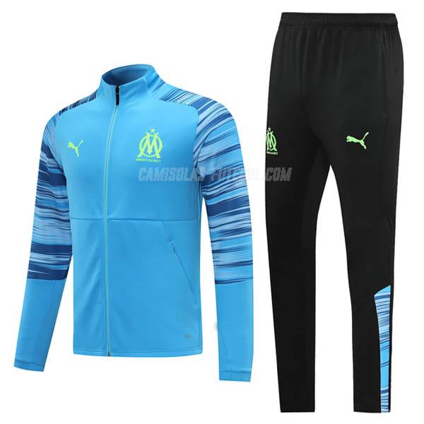 puma casaco olympique de marsella i azul 2020-21