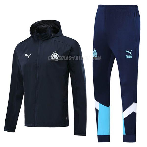 puma casaco windrunner olympique de marsella azul escuro 2020