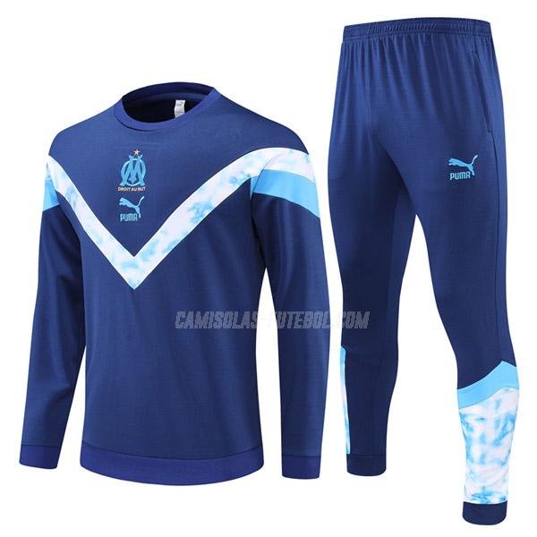 puma sweatshirt olympique de marsella azul 22820a 2022-23