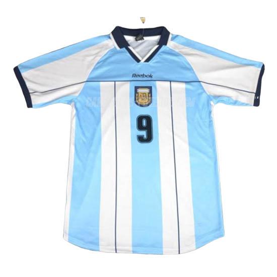 reebok camisola retrô argentina equipamento principal 2000