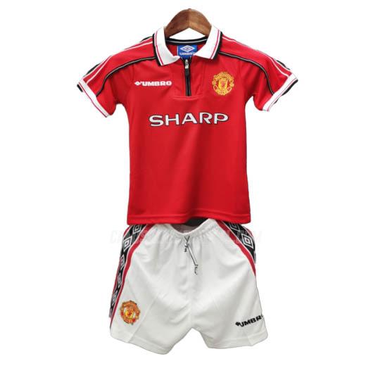 umbro camisola manchester united crianças equipamento principal 1998-99