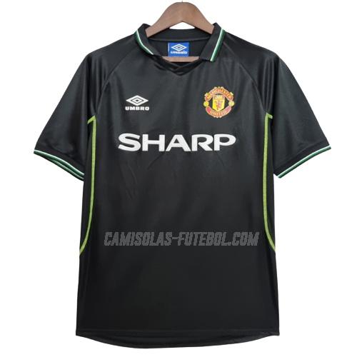 umbro camisola retrô manchester united equipamento alternativo 1998-1999