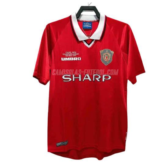 umbro camisola retrô manchester united equipamento principal 1999-2000