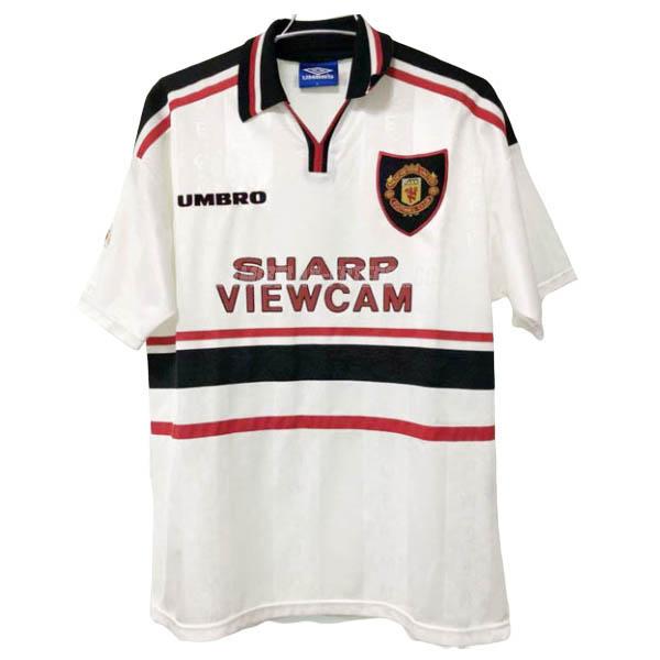 umbro camisola retrô manchester united equipamento suplente 1997-99